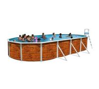 Piscine hors sol etnica ovale 730 x 366 cm x 120 cm H