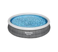Piscine hors sol Fast Set ronde effet rotin 366 x 76 cm avec pompe
