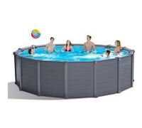 Piscine hors sol graphite ronde 478x124 Intex 26384 ex 26382 Gris G