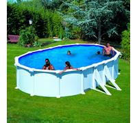 Piscine hors sol GRE en acier ovale 610x375x1.32 ATLANTIS KITPROV618