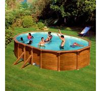 Piscine hors-sol GRE Ovale acier 730x375x1.20 PACIFIC KIT730W