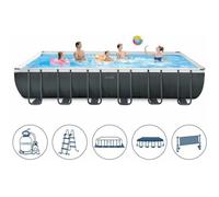 Piscine Hors-Sol Intex 26368 ex 26362 Ultra Grand XTR Premium Rectangulaire 732x366x132