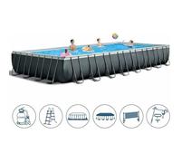 Piscine hors-sol Intex - Rectangulaire Ultra XTR Frame - 975x488x132 - Set volley-ball