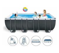 Piscine Hors Sol Intex Ultra XTR Frame Pool 26356 - 549 x 274 x 132 Cm - Avec filtre à sable et accessoires