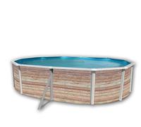 Piscine hors sol Ovale Pinus 5.50m x 3.66m H1.20m