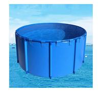 Piscine hors sol pliable pour bassin à poissons - Stockage d'urgence de l'eau - Doublure en toile pour l'élevage de carpes koï - Piscine encadrée (1,2 x 0,8 m)