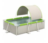 Piscine Hors Sol Rectangulaire avec Auvent, Piscine Familiale Cadre