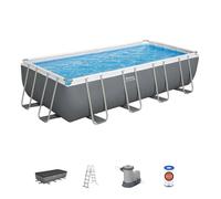 Piscine hors-sol rectangulaire Bestway Steel Pro Max¿ 549 x 274 x 122 cm avec pompe cartouche et couverture