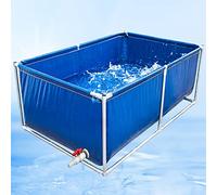 Piscine hors-sol rectangulaire, cadre en acier durable pour jardin, terrasse ou terrasse, idéale pour les enfants, les adultes et les animaux domestiques