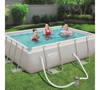 Piscine Hors Sol Rectangulaire Jardin Avec Pompe CM.282X196 Bestway 95056