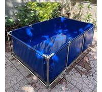 Piscine hors sol rectangulaire pour enfants, non gonflable, cadre durable, idéale pour s'amuser dans le jardin d'été et jouer aux éclaboussures