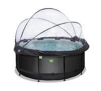 Piscine hors sol ronde 360x122cm + dôme et pompe filtrante à sable EXIT