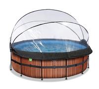 Piscine hors sol ronde 427x122cm + dôme et pompe filtrante à sable EXIT