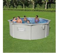 Piscine hors sol ronde - Bestway - Hydrium - 360x120 cm - Gris - Filtre à sable