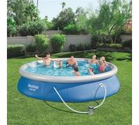 Piscine hors sol - Ronde - Fast Set™ - 457 x 84 cm - Avec pompe et cartouche de filtration Gris G