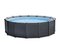Piscine hors sol ronde Graphite 26384GS Ø4,78 x 1,24 m filtre à sable 4 m³/h