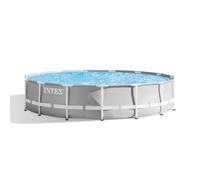 Piscine hors-sol ronde Intex 26724 Prisma Frame, Ø 457 x 107 cm, grise