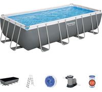Piscine Hors-sol Tubulaire Bestway Power Steel 549x274x122 cm Épurateur a Cartouche de 5 678 L/H Bâche et Échelle