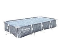Piscine hors sol tubulaire BESTWAY - Steel Pro™ - 366 x 201 x 66 cm - Rectangulaire - décor graphique