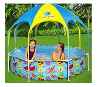 Bestway - Piscine pour enfants Ø 2,44 m avec protection solaire contre les UV