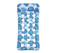 Piscine île flottante avec bain de soleil - Lit à eau pliable avec chaise longue gonflable et fonction relaxation - Chaise longue pour homme et femme