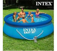 Piscine - Intex - Circulaire - 366 x 76 cm - PVC laminé triple couche - Épurateur