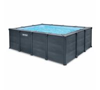 Intex 26396GN piscine hors sol Rectangle Bleu, Gris