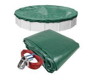 Piscine Mate Grès Winter Coque pour Hors Sol Piscine 18' Round Pool Vert forêt