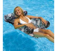 Piscine, Matelas Pneumatiques, Lit Lit De Détente Pour La Natation - Bouée, Chaise Longue, Hamac Aquatique, Gonflable, Design Ergonomique, Motif Feuilles, Rafting, Piscine, Lac, Salon