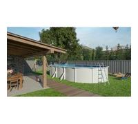 Piscine métal hors sol 7,90 x 4,85 m x 1,20 m Trigano Jardin pi5135