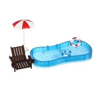 Piscine Miniature 1 Set en Plastique, Décor de Maison de Poupée Chic | Accessoires Miniatures D'été Mini-maison, Piscine Modelisme et Camping, Mini Objet Miniature Piscine