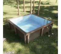 Piscine Naturalis carrée 3.24m x 3.24m - Hauteur 1.43m
