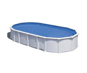 Piscine ovale acier Gré Haïti - 7,30 x 3,75 m