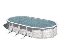 Piscine acier Gre aspect bois nordique Groenland ovale Dimension - 7,30 x 3,75 x h1,32m