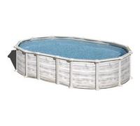 Piscine ovale Gre Pools acier 6,34m x 3,99m x H: 1,32m