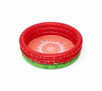 Piscine pataugeoire gonflable ronde motif fraise Sweet Strawberry - Diamètre 160cm - Hauteur 38cm