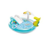 Intex Pools Centre de jeu piscine Crocodile avec toboggan Multicolore 201 x 17 x 84 cm