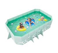 Piscine pliable non gonflable, non gonflable, pliable, portable, épaissie de terre - En plein air, dure et confortable pour les fêtes aquatiques d'été