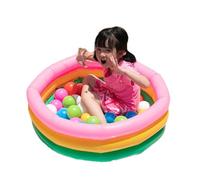 Piscine Pliable - Piscine Gonflable, Piscine Gonflable Ronde,Piscine Familiale Gonflable pour Enfaants | Pataugeoire Portable pour Fête Aquatique D'été avec Petite Piscine Gonflable Jeunes