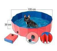 Sweetypet Piscine Pliable pour Chiens avec Fond antidérapant - Ø 120 cm