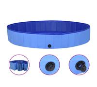 vidaXL Piscine pliable pour chiens Bleu 200x30 cm PVC G