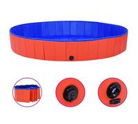 Piscine Pliable pour Chiens Bleu 200x30 cm PVC Bassin Animaux Extérieur vidaXL