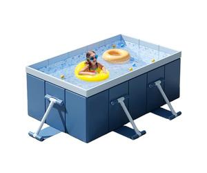 Piscine portable, piscine non gonflable, double piscine pour à coque dure pour Jouet de jeu d'eau d'été portable pour adultes et animaux domestiques