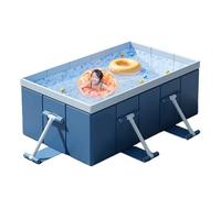 Piscine Portable, Piscine Non Inflatable - Les pliants encadrés piscines - Supplies de Bain de Douche pour Chiens pour Jardin extérieur Plage arrière