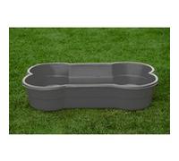 DogsLand Piscine pour Chien Pool XXL en Forme d'os - 120 cm, Gris, pour Grands Chiens, résistant aux morsures et aux Griffes, résistant aux UV