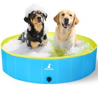 Piscine pour chiens, salle de bain pour chiens, piscine pour enfants, lavabo pliable pour animaux domestiques avec antidérapant en PVC écologique résistant à l'usure 80 x 20 cm