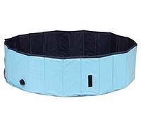 Piscine pour Chiens Trixie 70 × 12 cm en Bleu/Gris - pataugeoire Pliable pour Chiens avec Fond antidérapant et parois Robustes, sans gonflage -39480.