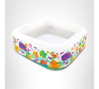 Piscine pour Enfants Jardin Terrasse Gonflable Intex Ocean Carrée 424L