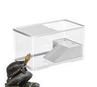 Piscine pour Habitat des Tortues - Piscine pour Tortues, Piscine pour Reptiles avec Plateforme de Bronzage | Aquarium de Tortues Aquatiques, Habitat de Reptiles, Habitat d'aquarium de Tortues