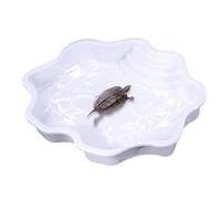 Piscine pour reptiles | Bol de bain pour reptiles - Tortues - Bol d'alimentation - Bac d'alimentation pour reptiles - Avec rampe pour lézards, tortues, tortues - Ne glisse pas en buvant